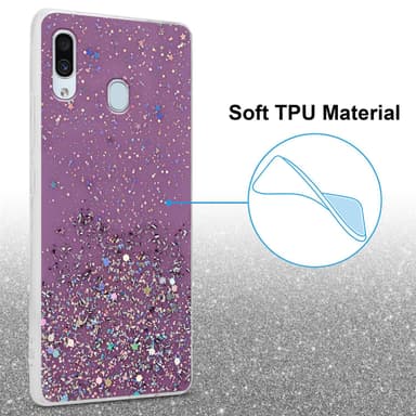 Samsung Galaxy A40 Suojakuori Kotelo (Violetti)