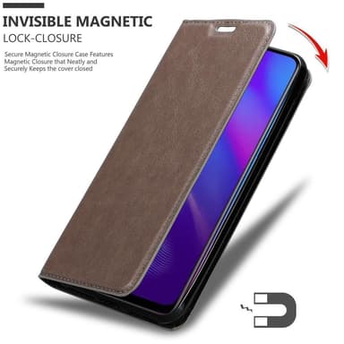 Oppo R17 NEO Suojakuori Lompakkokotelo (Ruskea)