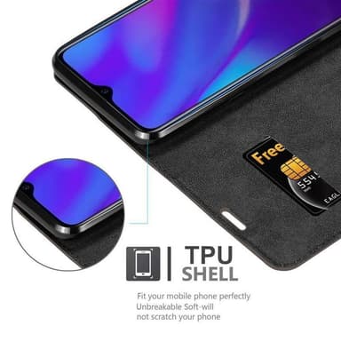 Oppo R17 NEO Suojakuori Lompakkokotelo (Ruskea)