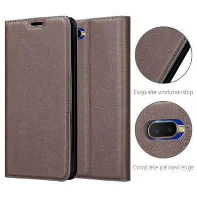 Oppo R17 NEO Suojakuori Lompakkokotelo (Ruskea)