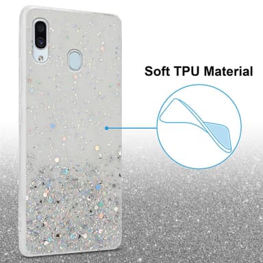 Samsung Galaxy A40 Suojakuori Kotelo (Läpinäkyvä)