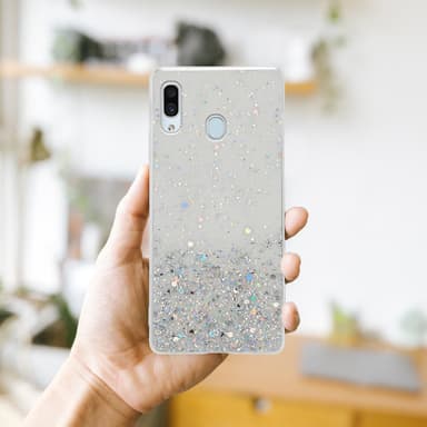 Samsung Galaxy A40 Suojakuori Kotelo (Läpinäkyvä)