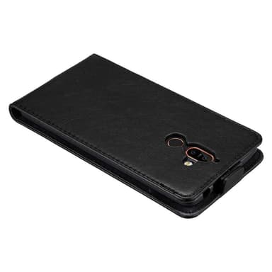 Nokia 7 PLUS Suojakuori Lompakkokotelo (Musta)