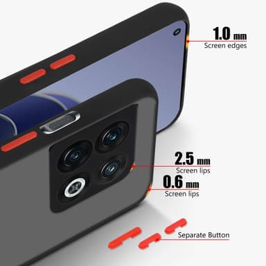 OnePlus 10 PRO 5G Suojakuori Kotelo (Musta)