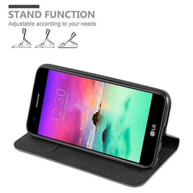 LG K10 2017 Suojakuori Lompakkokotelo (Ruskea)