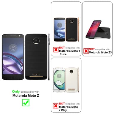 Motorola MOTO Z Suojakuori Lompakkokotelo (Punainen)