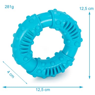 Koiran Purulelu sinistä kumia Koiran lelut 12,5 x 4 cm