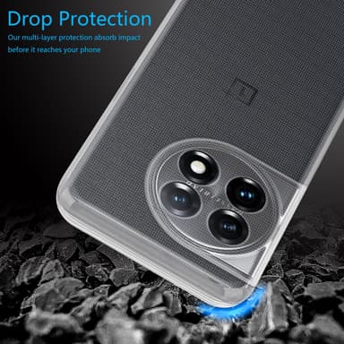 OnePlus 11 5G Suojakuori Kotelo (Läpikuultava)