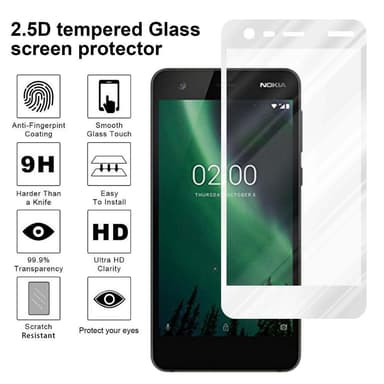 Nokia 2 2017 Suojakalvo Karkaistu lasi Näytönsuoja
