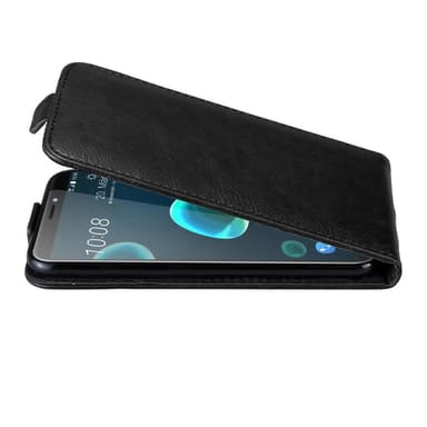 HTC Desire 12 PLUS Suojakuori Lompakkokotelo (Musta)