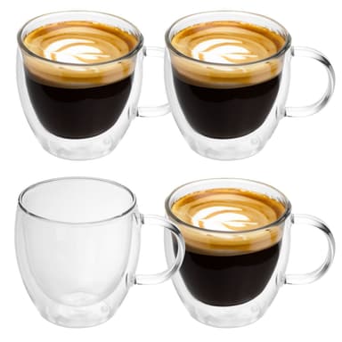 4x Teelasi Kahvilasi Kahvimuki Termoslasi 100-150 ml