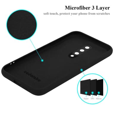 OnePlus 8 Suojakuori Kotelo Case (Musta)
