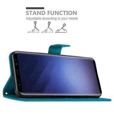 Samsung Galaxy S9 Suojakuori Lompakkokotelo (Sininen)