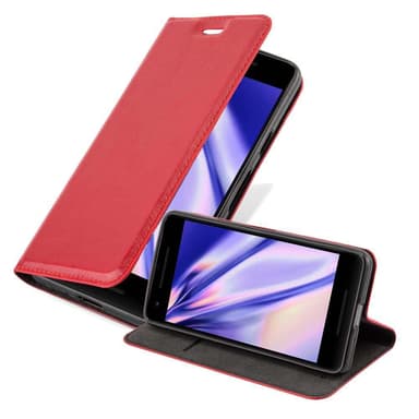Google PIXEL 2 XL Suojakuori Lompakkokotelo (Punainen)