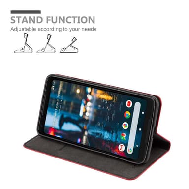 Google PIXEL 2 XL Suojakuori Lompakkokotelo (Punainen)