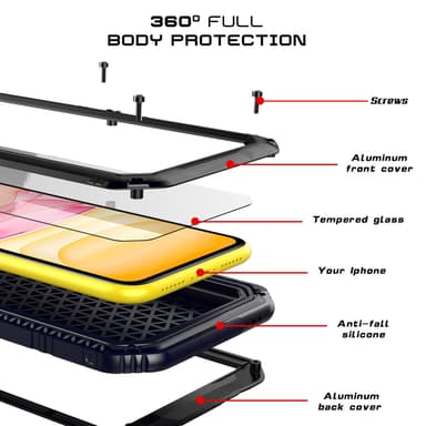 iPhone 11 Suojakuori Kuoret (Musta)