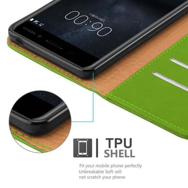 Nokia 6 2017 Suojakuori Lompakkokotelo Case