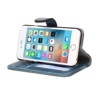 iPhone 6 / 6S Suojakuori Lompakkokotelo (Sininen)