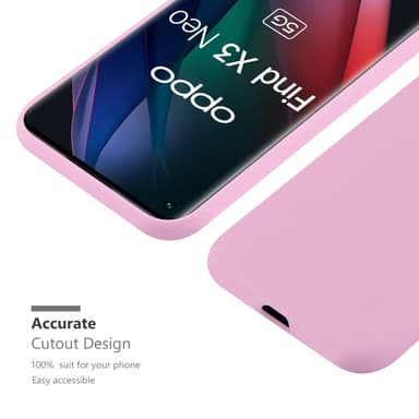 Suojakuori Oppo FIND X3 NEO Kotelo (Vaaleanpunainen)