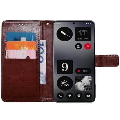 Lompakkokotelo 3-kortti Nothing CMF Phone 1 - Ruskea