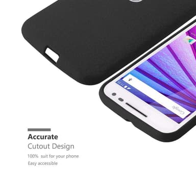 Suojakuori Motorola MOTO G3 Kotelo (Musta)