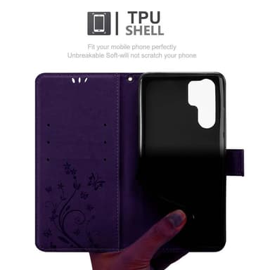 Huawei P30 PRO Suojakuori Lompakkokotelo (Violetti)
