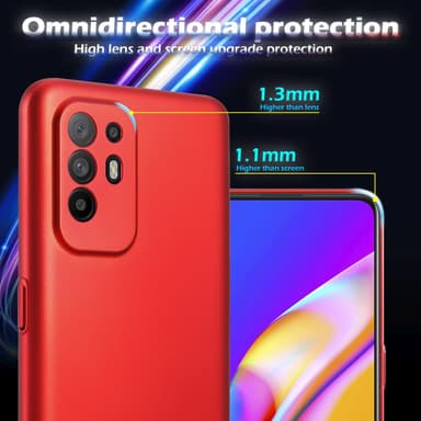 Oppo A94 5G Suojakuori Kotelo Cover (Punainen)