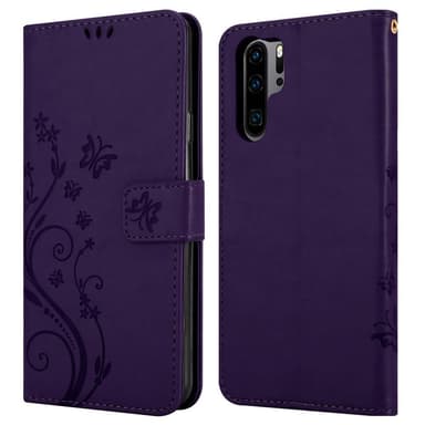 Huawei P30 PRO Suojakuori Lompakkokotelo (Violetti)