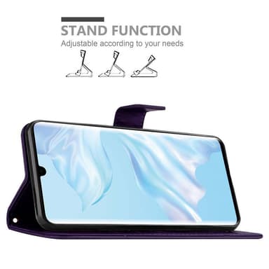Huawei P30 PRO Suojakuori Lompakkokotelo (Violetti)