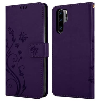 Huawei P30 PRO Suojakuori Lompakkokotelo (Violetti)
