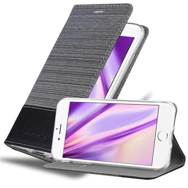 iPhone 6 / 6S Suojakuori Lompakkokotelo (harmaa)