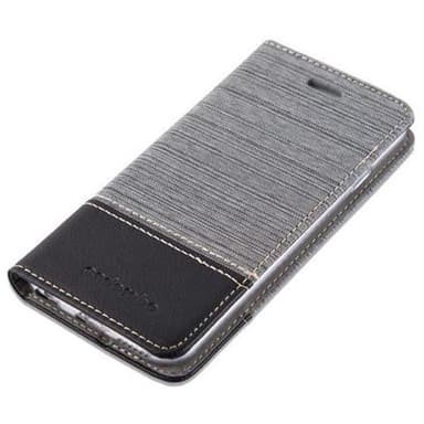 iPhone 6 / 6S Suojakuori Lompakkokotelo (harmaa)