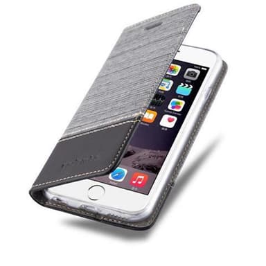 iPhone 6 / 6S Suojakuori Lompakkokotelo (harmaa)