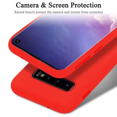Samsung Galaxy S10 4G Suojakuori Kotelo (Punainen)