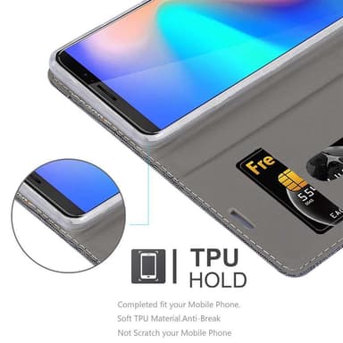 Cubot J3 PRO Suojakuori Lompakkokotelo (harmaa)