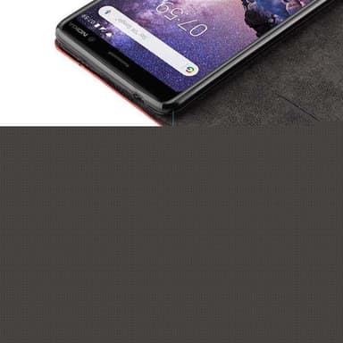 Nokia 7 PLUS Suojakuori Lompakkokotelo (Punainen)