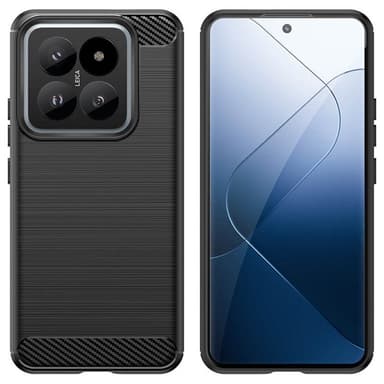 Harjattu TPU kuori Xiaomi 14 - Musta