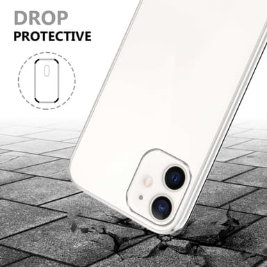 iPhone 12 MINI Suojakuori Case Cover (Läpinäkyvä)
