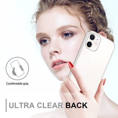 iPhone 12 MINI Suojakuori Case Cover (Läpinäkyvä)