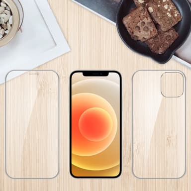 iPhone 12 MINI Suojakuori Case Cover (Läpinäkyvä)