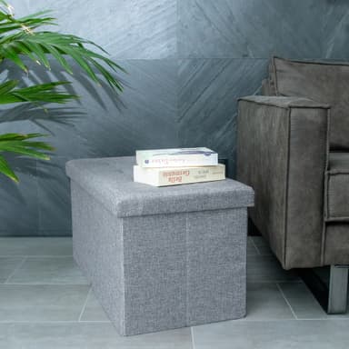 Kokoontaittuva Penkki 76x38x38 cm Jakkara (harmaa)