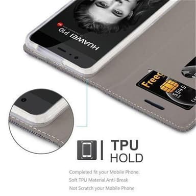 Huawei P10 Suojakuori Lompakkokotelo (harmaa)