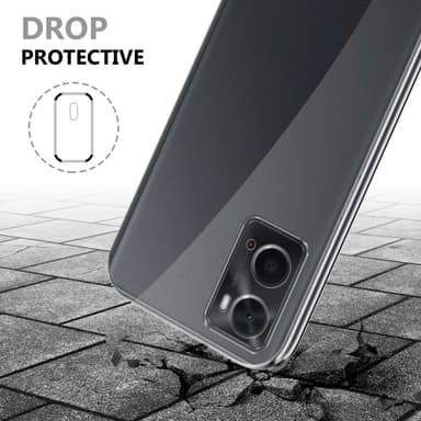 Oppo A36 / A76 Suojakuori Case Cover (Läpinäkyvä)