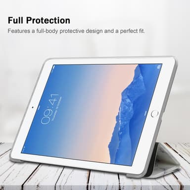 iPad 2 / 3 / 4 Suojakuori Lompakkokotelo (Valkoinen)