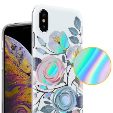 iPhone XS MAX Suojakuori Lompakkokotelo (Valkoinen)
