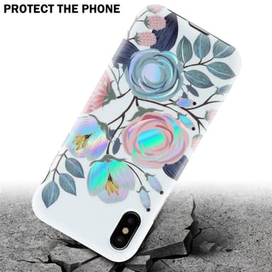 iPhone XS MAX Suojakuori Lompakkokotelo (Valkoinen)