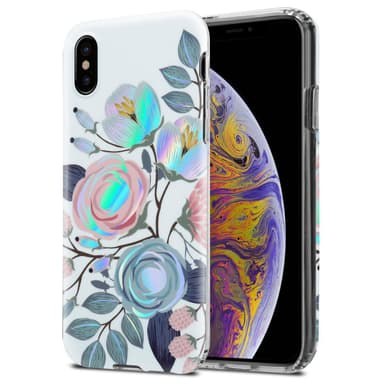 iPhone XS MAX Suojakuori Lompakkokotelo (Valkoinen)