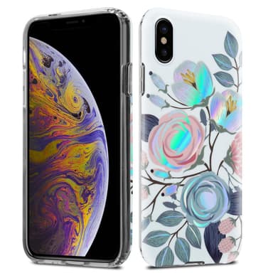 iPhone XS MAX Suojakuori Lompakkokotelo (Valkoinen)