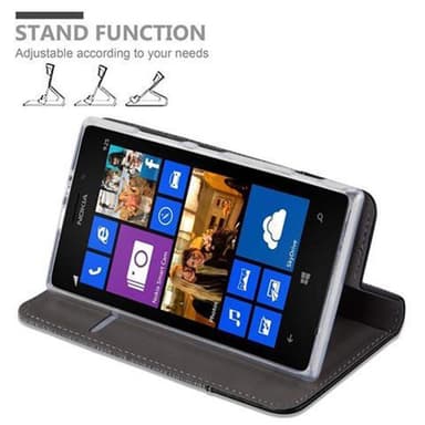 Nokia Lumia 925 Suojakuori Lompakkokotelo (harmaa)