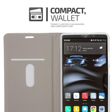 Huawei MATE 8 Suojakuori Lompakkokotelo (harmaa)